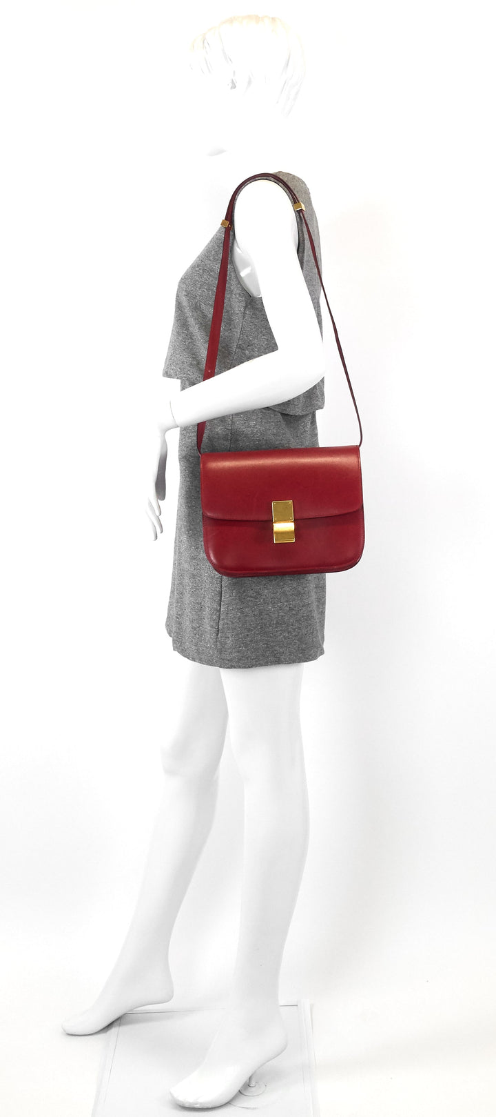 Celine Box Flap Medium Calf Leather Bag