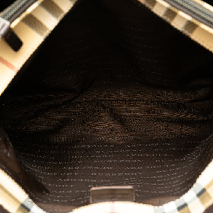 BURBERRY House Check Canvas Handbag