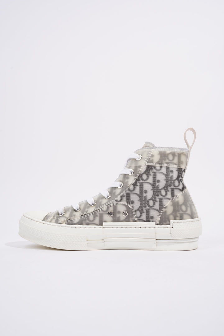 Christian Dior B23 High-tops White / Black Oblique Canvas EU 38 UK 5