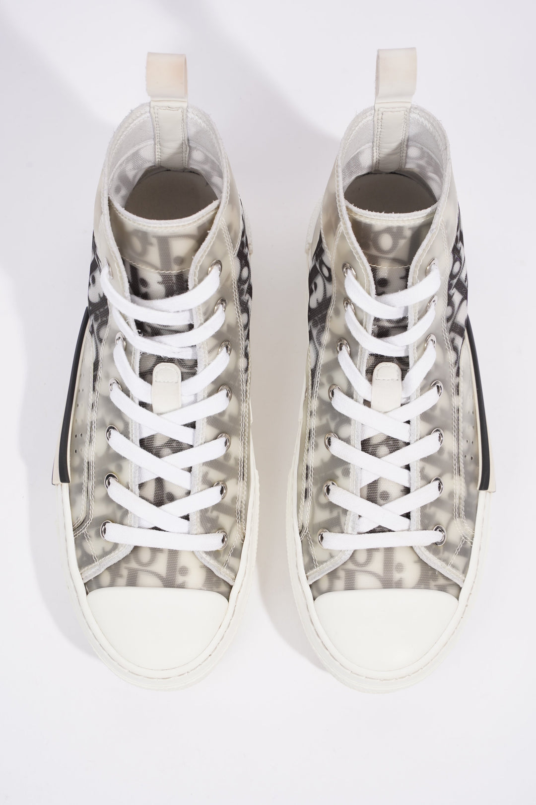 Christian Dior B23 High-tops White / Black Oblique Canvas EU 38 UK 5