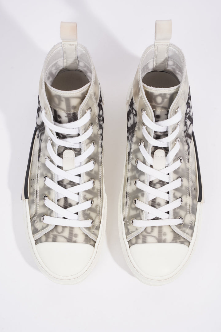 Christian Dior B23 High-tops White / Black Oblique Canvas EU 38 UK 5