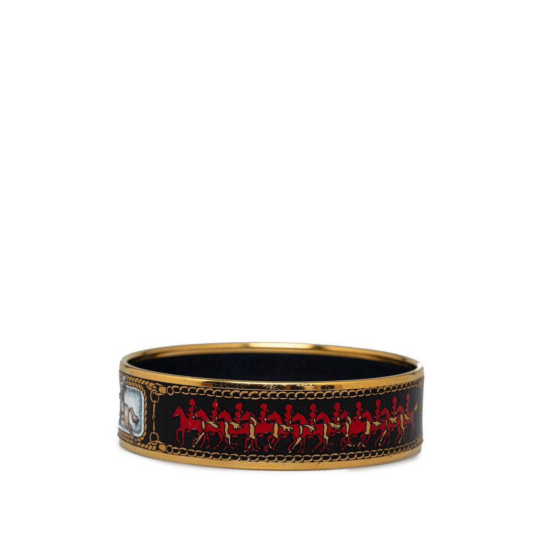 Top quality Hermes Wide Enamel Bangle Costume Bracelet