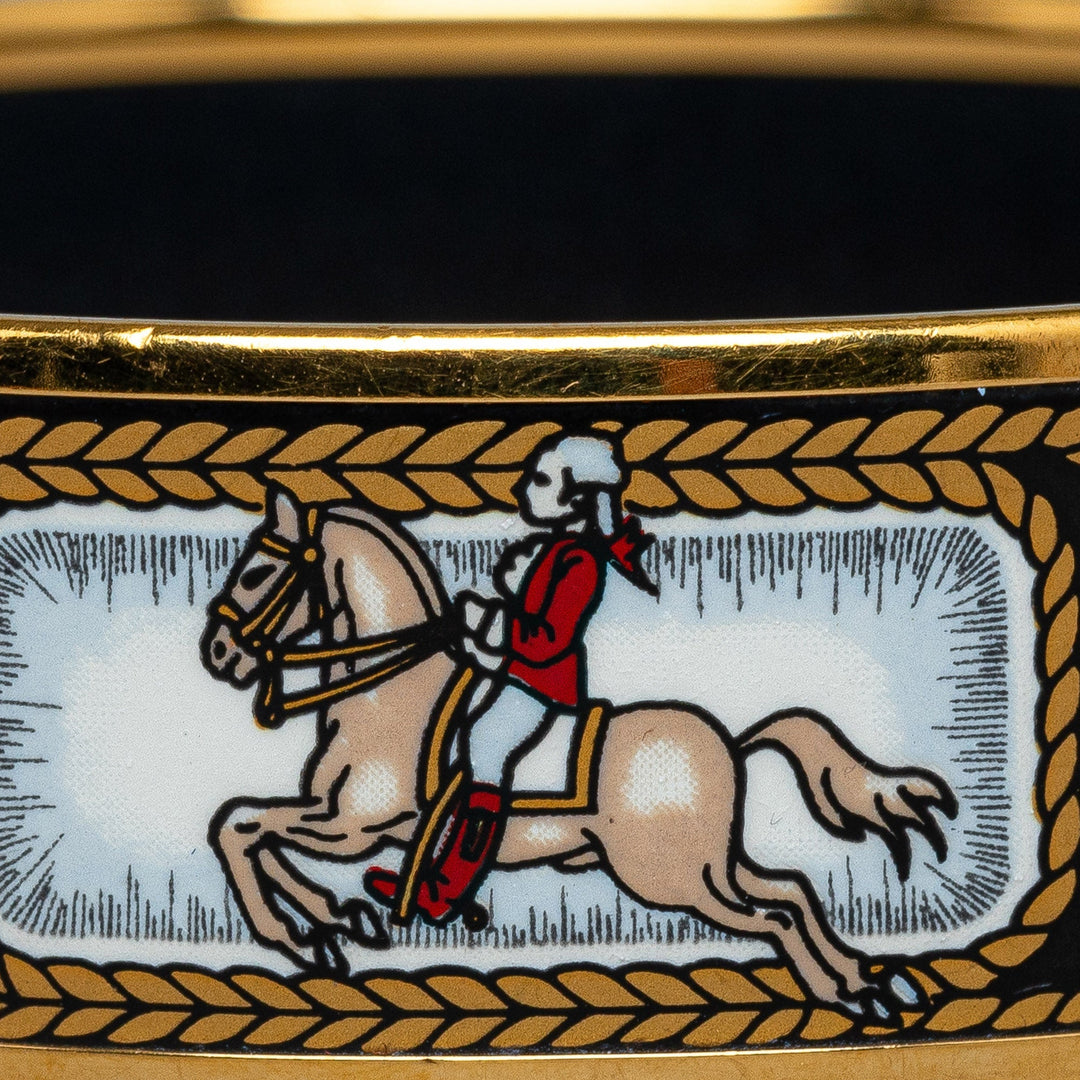 Top quality Hermes Wide Enamel Bangle Costume Bracelet