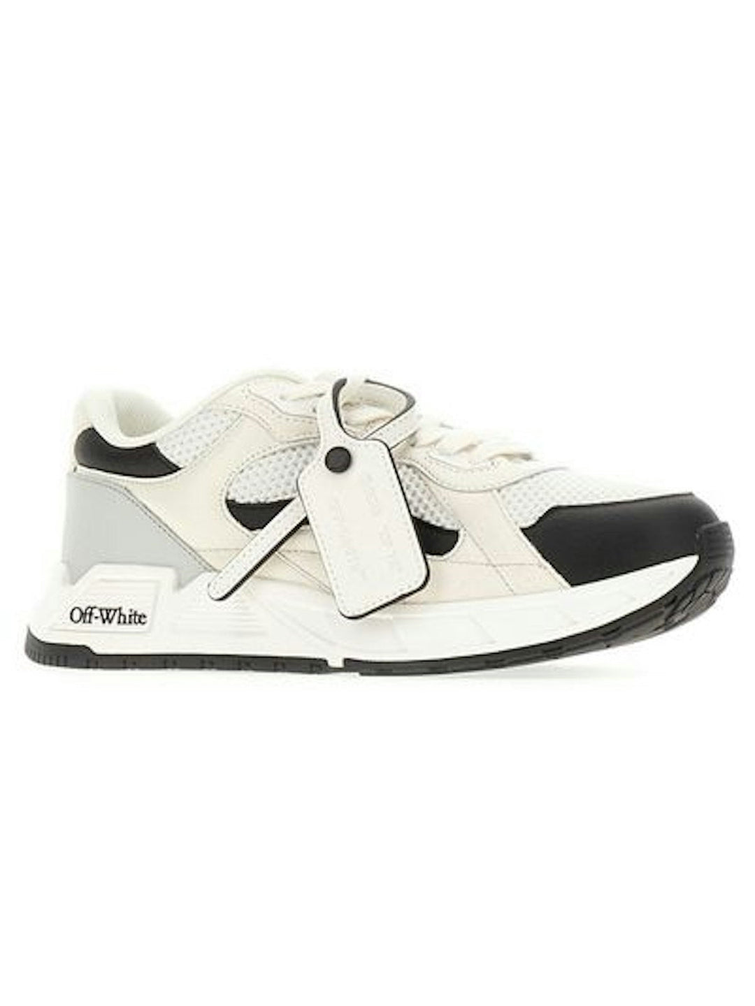 OFF WHITE LEATHER SNEAKERS.