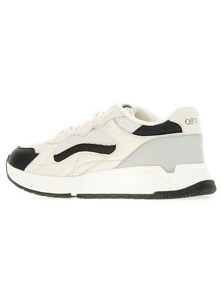 OFF WHITE LEATHER SNEAKERS.