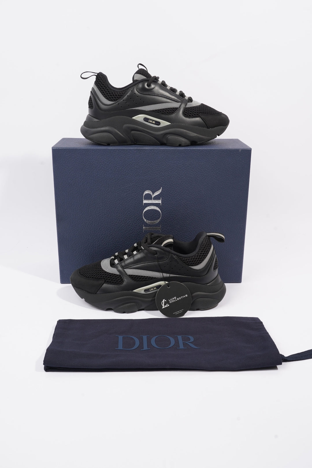Christian Dior B22 Black / Grey Mesh EU 38 UK 5