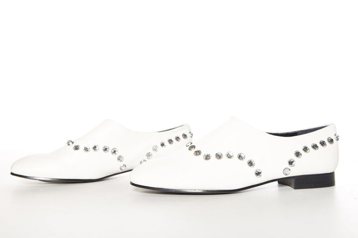 Opening Ceremony White Leather Slip-On Oxford SZ 39