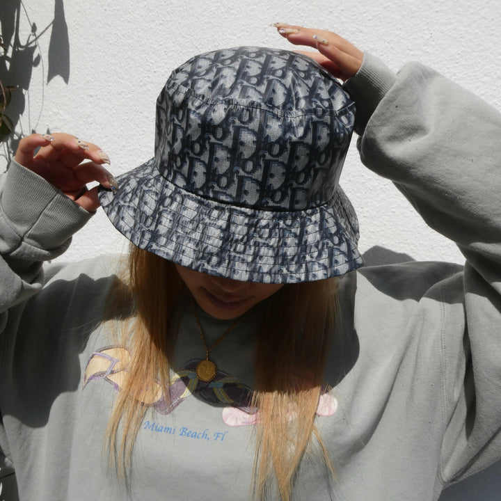 Christian Top quality Dior Trotter Bucket Hat Navy #58