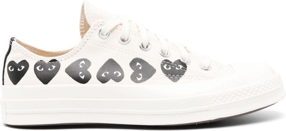 X CONVERSE CHUCK 70 MULTI HEART CANVAS SNEAKERS
