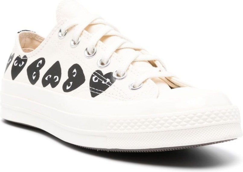 X CONVERSE CHUCK 70 MULTI HEART CANVAS SNEAKERS