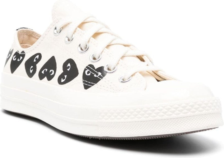 X CONVERSE CHUCK 70 MULTI HEART CANVAS SNEAKERS
