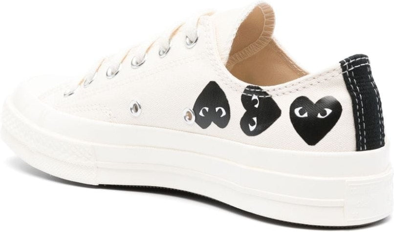 X CONVERSE CHUCK 70 MULTI HEART CANVAS SNEAKERS