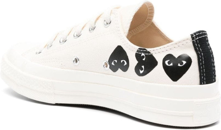 X CONVERSE CHUCK 70 MULTI HEART CANVAS SNEAKERS