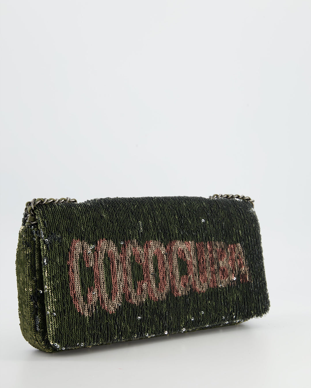 *Limited Edition* Top Quality Chanel Limited Edition Khaki Sequin Coco Cuba Bag