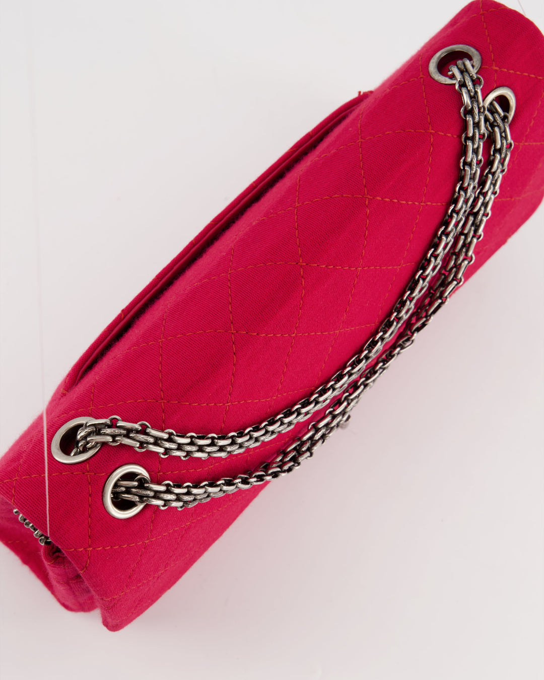 *FIRE PRICE* Chanel Red Medium Reissue 2.55 Double Flap Bag in Quilted Fabric with Ruthenium Hardware RRP - ¬£8,530