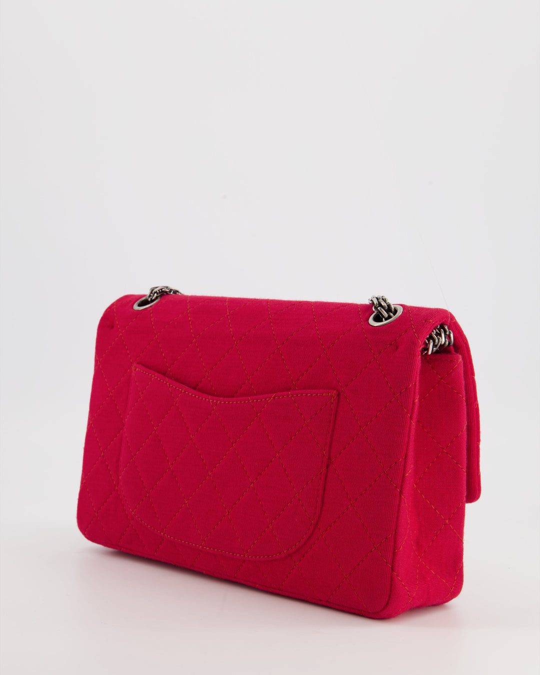 *FIRE PRICE* Top Quality Chanel Red Medium Reissue 2.55 Double Flap Bag in Quilted Fabric with Ruthenium Hardware RRP - ¬£8,530