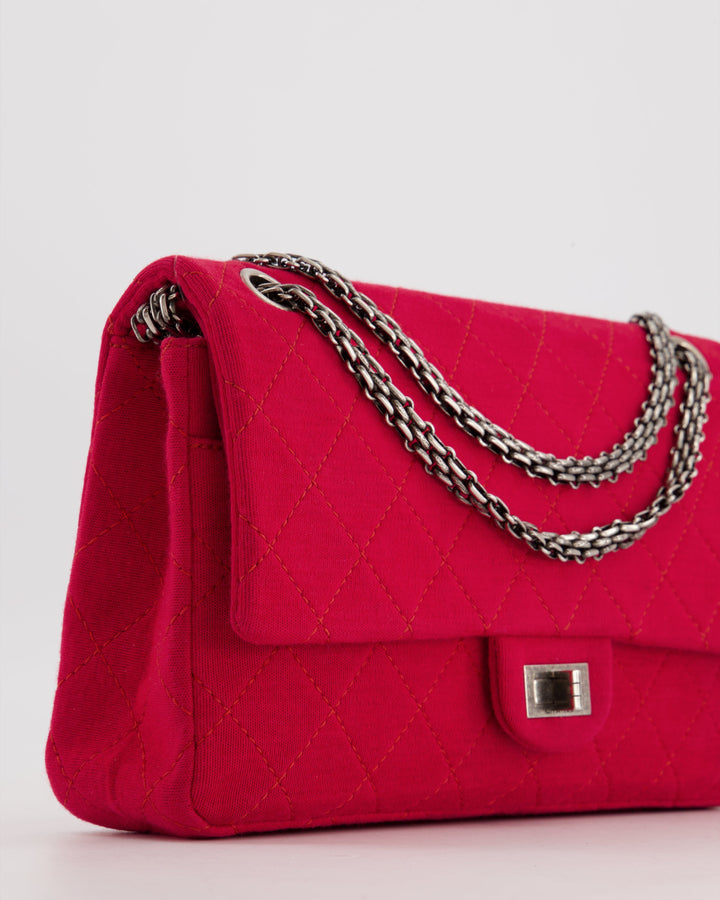 *FIRE PRICE* Chanel Red Medium Reissue 2.55 Double Flap Bag in Quilted Fabric with Ruthenium Hardware RRP - ¬£8,530