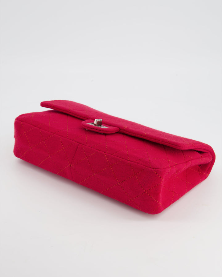 *FIRE PRICE* Chanel Red Medium Reissue 2.55 Double Flap Bag in Quilted Fabric with Ruthenium Hardware RRP - ¬£8,530