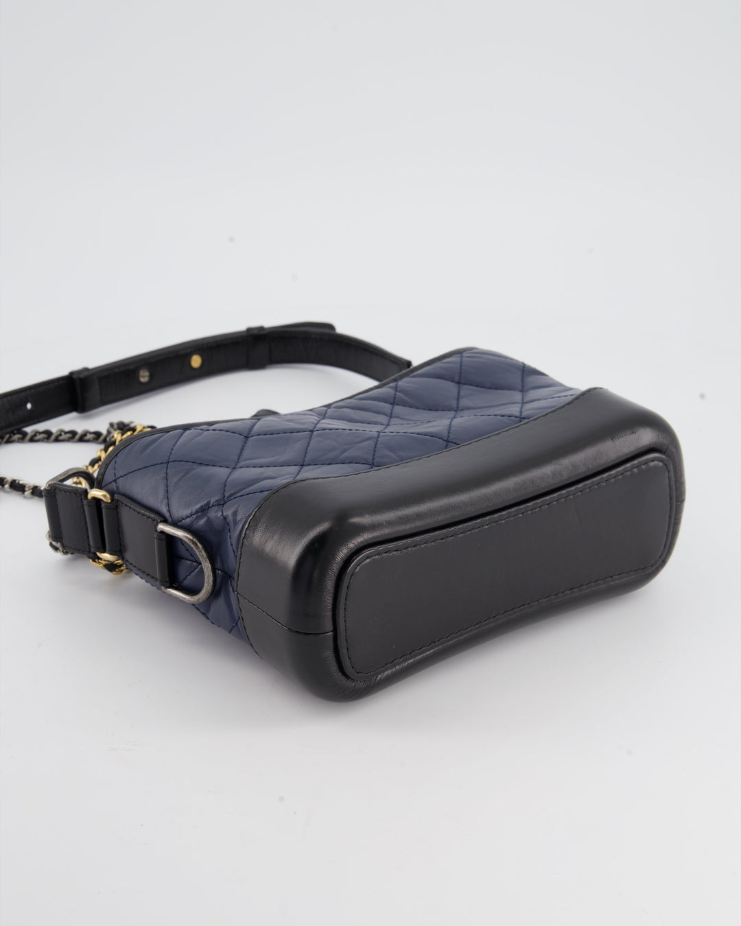 *FIRE PRICE* Top Quality Chanel Blue & Black Small Gabrielle Bag in Lambskin Leather with Mixed Hardware