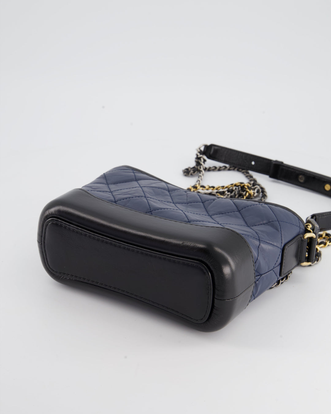 *FIRE PRICE* Top Quality Chanel Blue & Black Small Gabrielle Bag in Lambskin Leather with Mixed Hardware