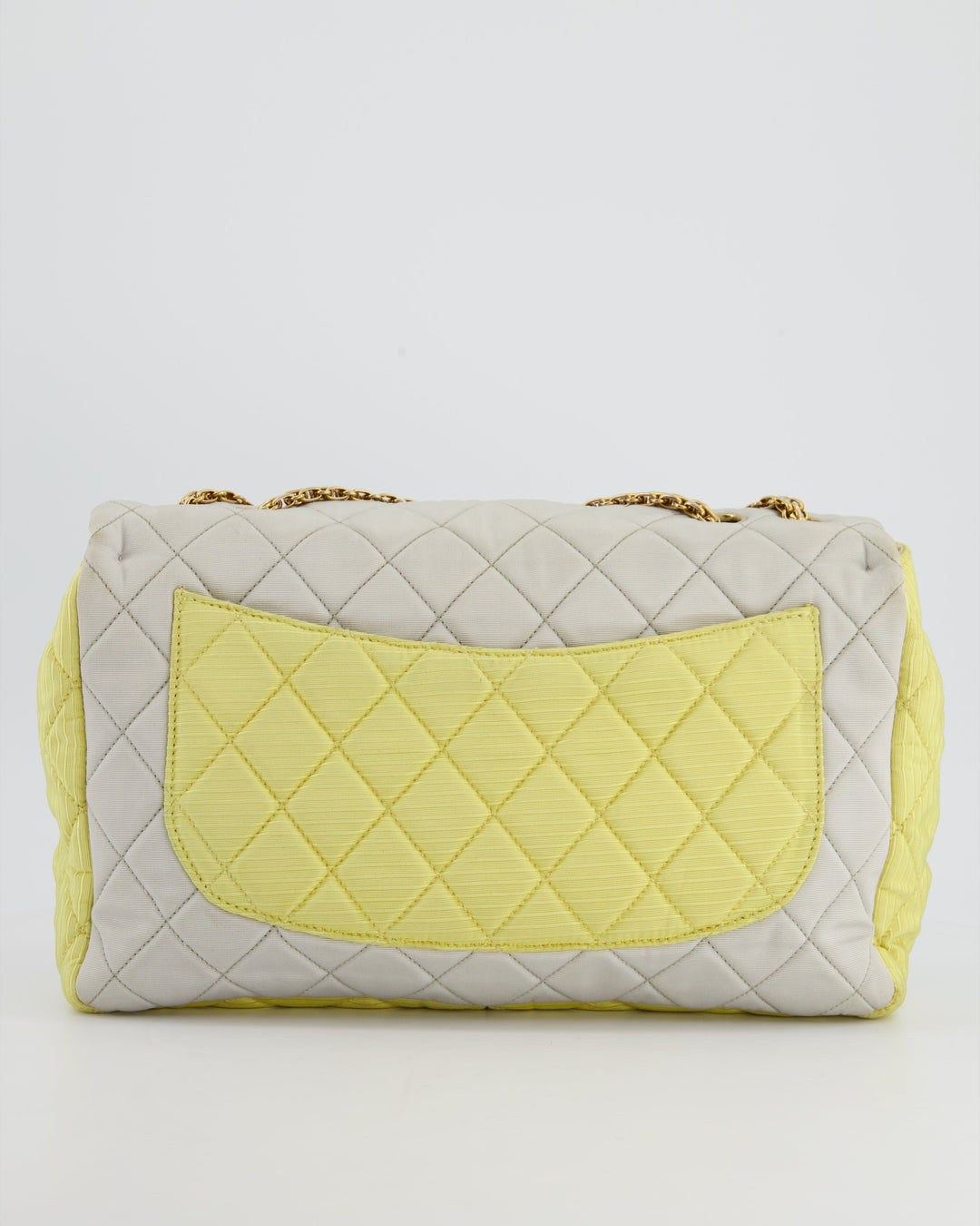*SUPER FIRE PRICE* Top Quality Chanel Large Jersey Reissue Pastel Yellow, Grey and Pink with Antique Gold Hardware