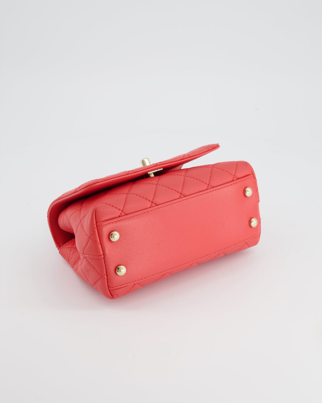 *RARE* Top Quality Chanel Pink Extra Mini Coco Multi-Colour Handle Bag in Lambskin with Champagne Gold Hardware