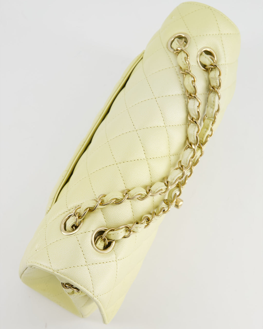 *RARE* Top Quality Chanel Lemon Sobert Shimmer Medium Classic Double Flap Bag in Iridescent Calfskin Gold Hardware  RRP ¬£8,530