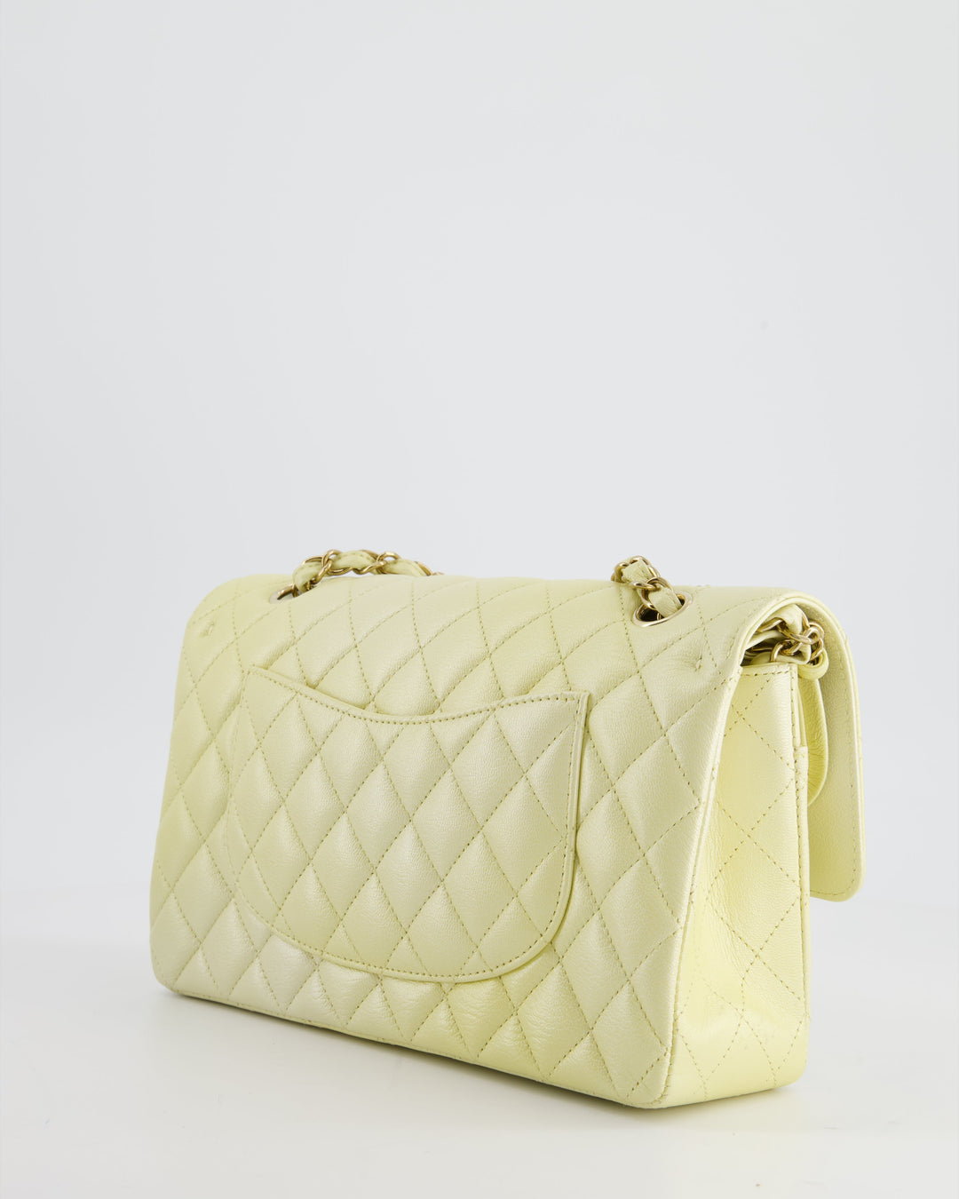 *RARE* Top Quality Chanel Lemon Sobert Shimmer Medium Classic Double Flap Bag in Iridescent Calfskin Gold Hardware  RRP ¬£8,530