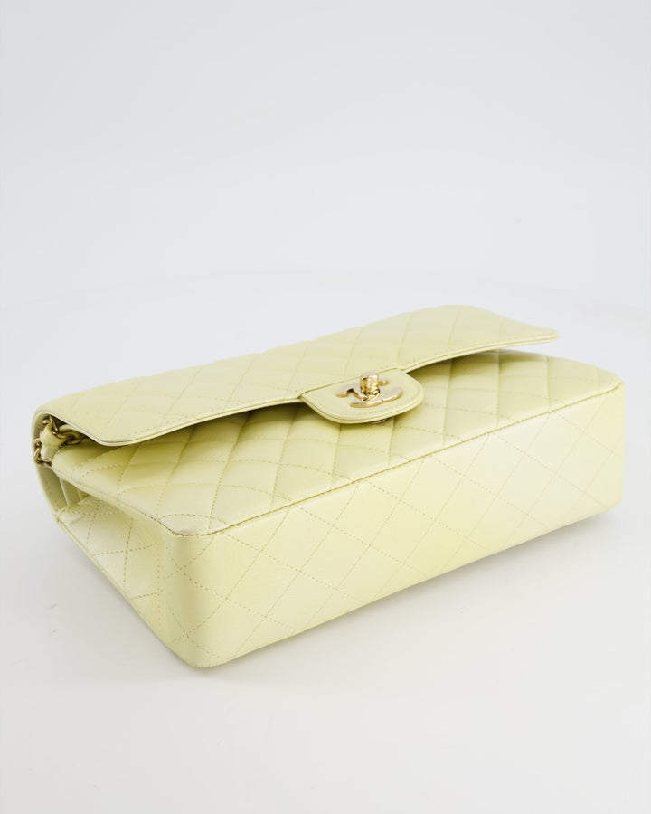 *RARE* Top Quality Chanel Lemon Sobert Shimmer Medium Classic Double Flap Bag in Iridescent Calfskin Gold Hardware  RRP ¬£8,530
