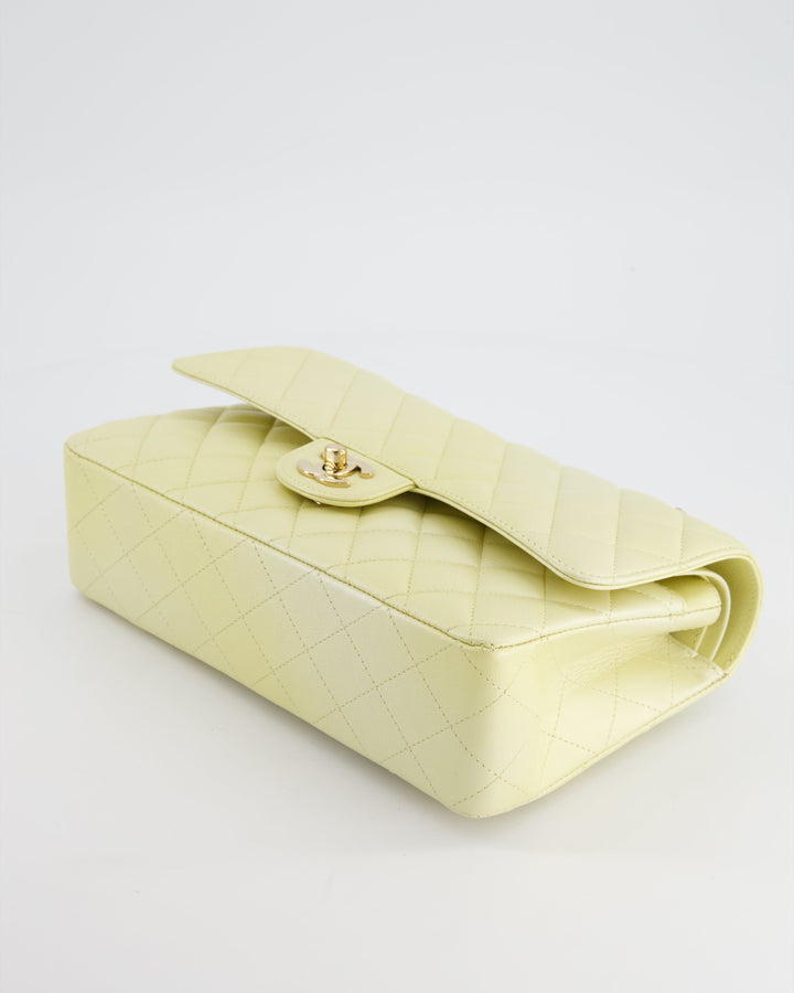 *RARE* Top Quality Chanel Lemon Sobert Shimmer Medium Classic Double Flap Bag in Iridescent Calfskin Gold Hardware  RRP ¬£8,530