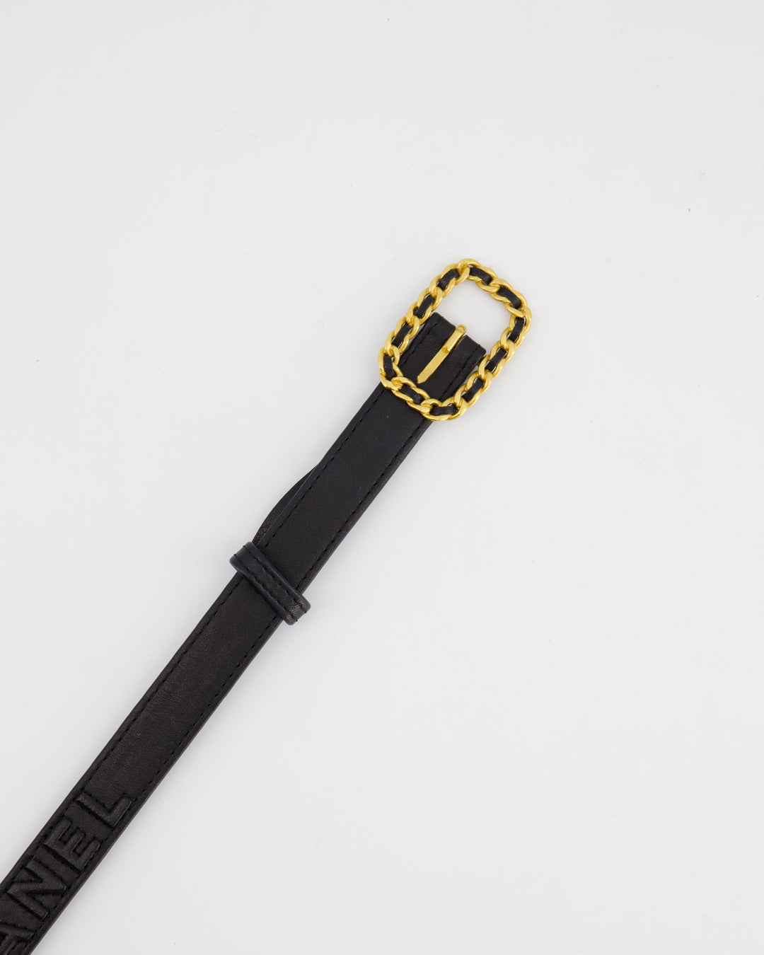 *RARE* Top Quality Chanel Collectors Weaved Chain Buckle Belt with Logo Detail Size 70c,