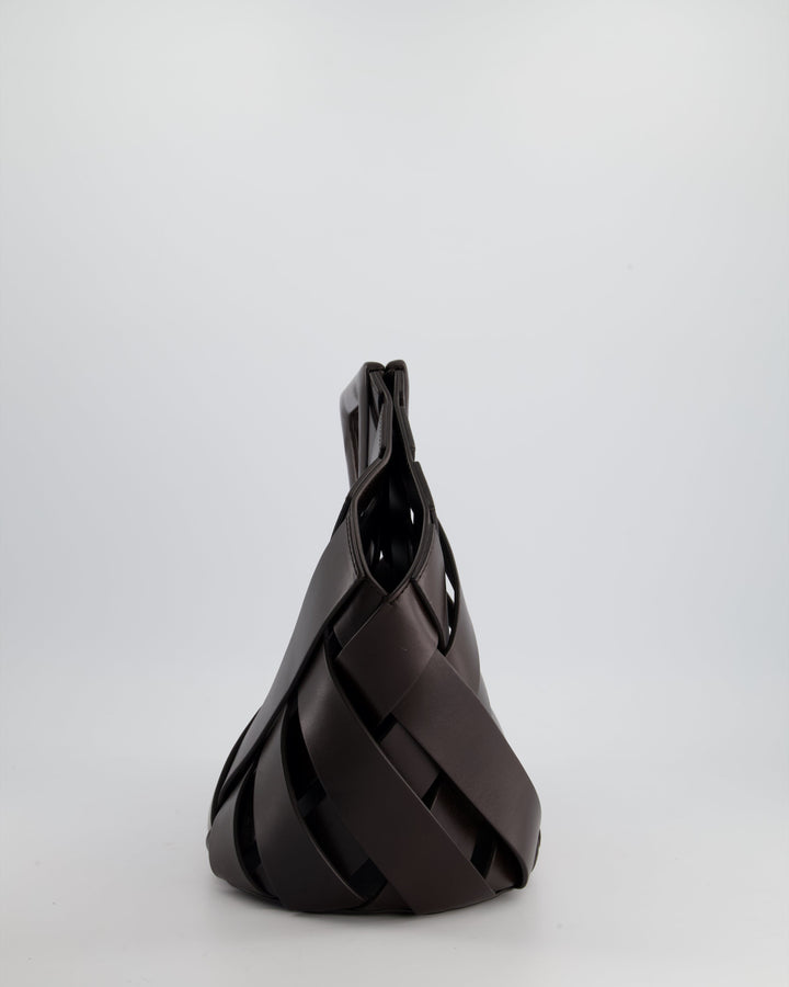 *FIRE PRICE* Bottega veneta Chocolate Medium Intreccio Point Bag in Calfskin Leather with Leather Hardware RRP £2750