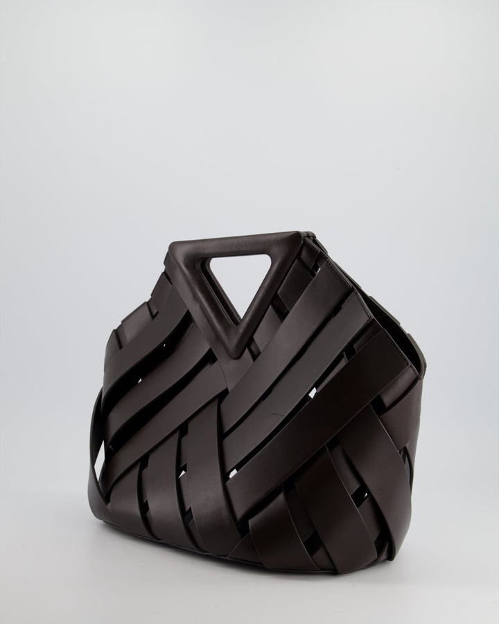 *FIRE PRICE* Top Quality Bottega Veneta Chocolate Medium Intreccio Point Bag in Calfskin Leather with Leather Hardware RRP £2750