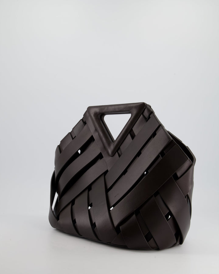 *FIRE PRICE* Top Quality Bottega Veneta Chocolate Medium Intreccio Point Bag in Calfskin Leather with Leather Hardware RRP £2750