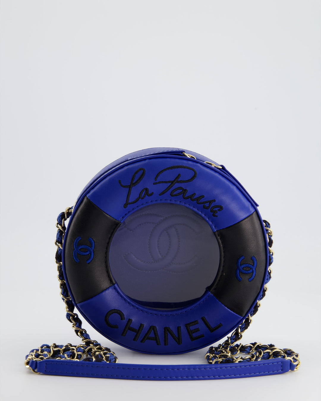 *RARE & FIRE PRICE* Top Quality Chanel La Pausa Coco Lifesaver Bag in Navy, Black with Champagne Gold Hardware
