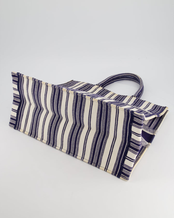 *FIRE PRICE* Christian Top quality Dior Navy & White La Canvas Porto Cervo Edition Book Tote