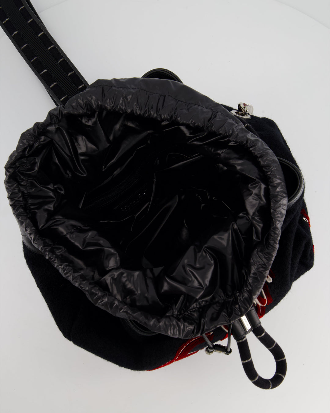 *SUPER RARE* Top Quality Chanel Pre-Fall 2018 Paris Hamburg Wool & Leather One Strap Backpack with Silver Hardware