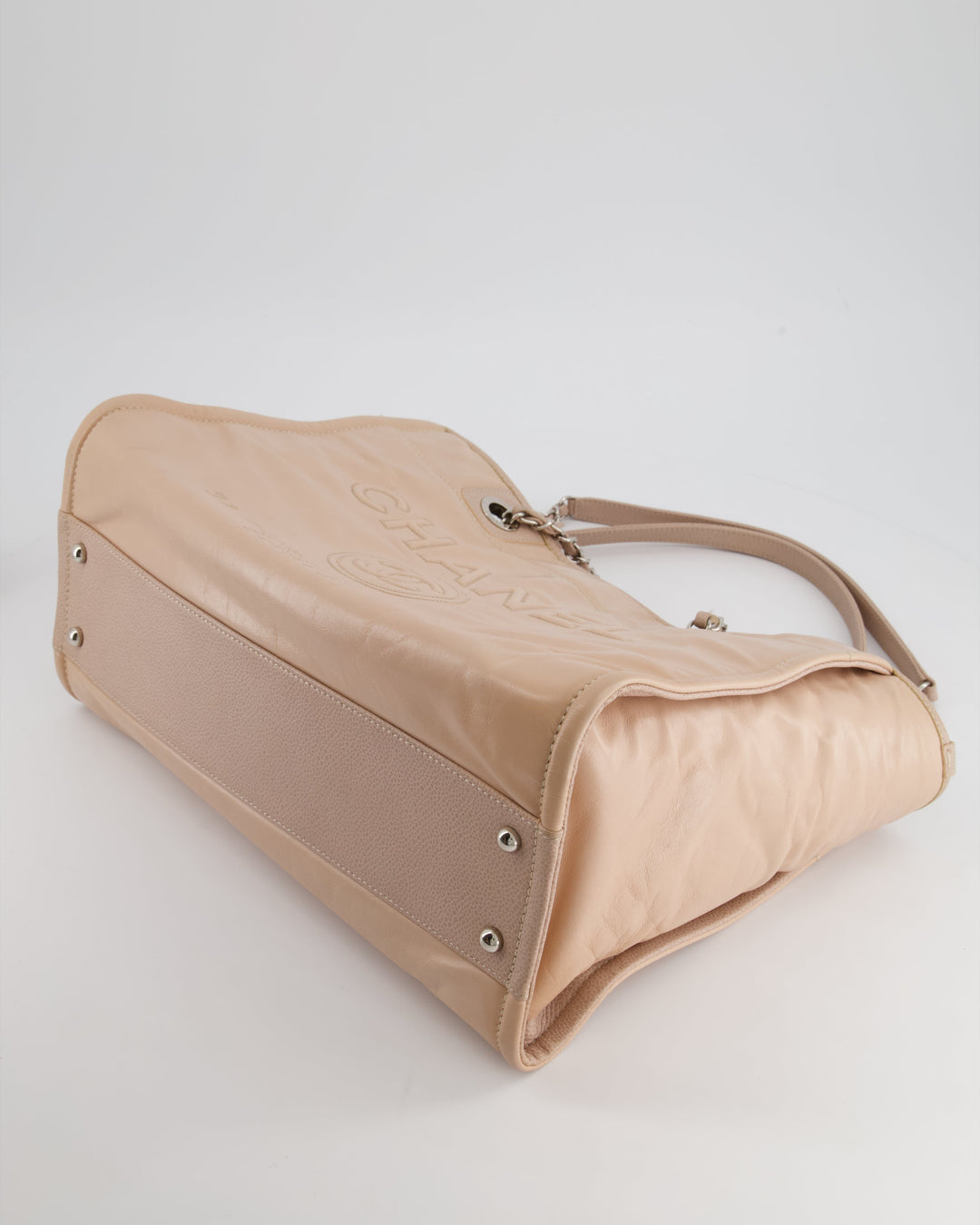 *FIRE PRICE* Top Quality Chanel Dusty Pink Small Deauville Tote Bag in Calfskin Leather with Silver Hardware