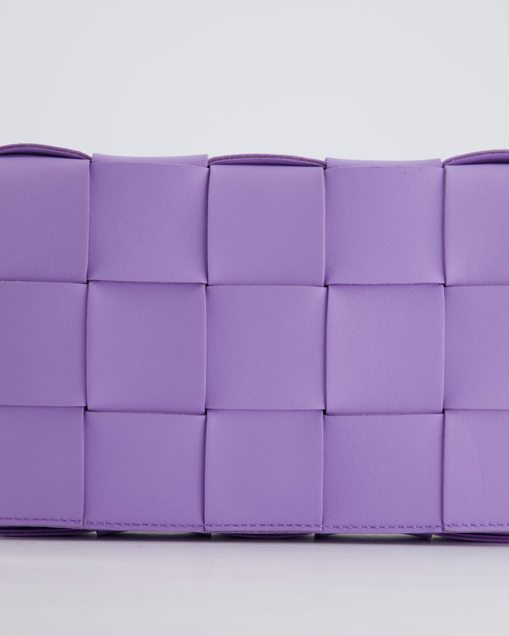 *RARE COLOUR* Top Quality Bottega Veneta Lilac Small Cassette Intrecciato Cross-Body Bag RRP £1,970