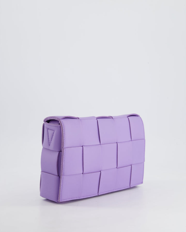 *RARE COLOUR* Top Quality Bottega Veneta Lilac Small Cassette Intrecciato Cross-Body Bag RRP £1,970