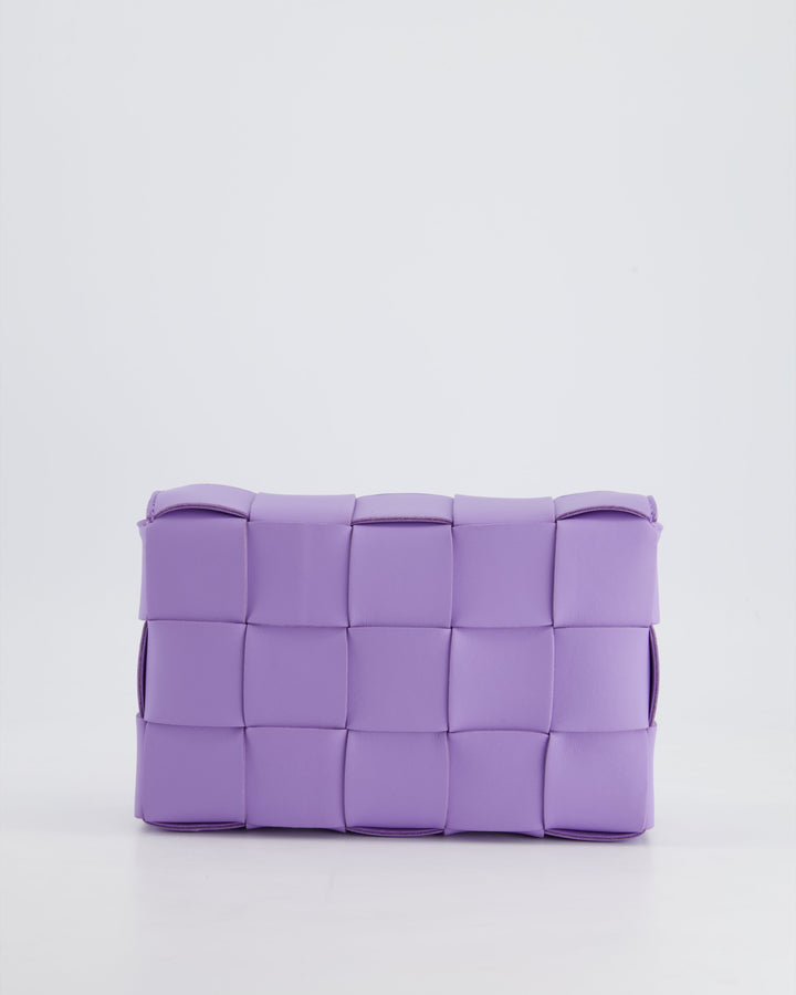 *RARE COLOUR* Top Quality Bottega Veneta Lilac Small Cassette Intrecciato Cross-Body Bag RRP £1,970