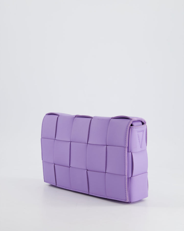 *RARE COLOUR* Top Quality Bottega Veneta Lilac Small Cassette Intrecciato Cross-Body Bag RRP £1,970