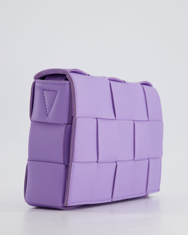 *RARE COLOUR* Top Quality Bottega Veneta Lilac Small Cassette Intrecciato Cross-Body Bag RRP £1,970