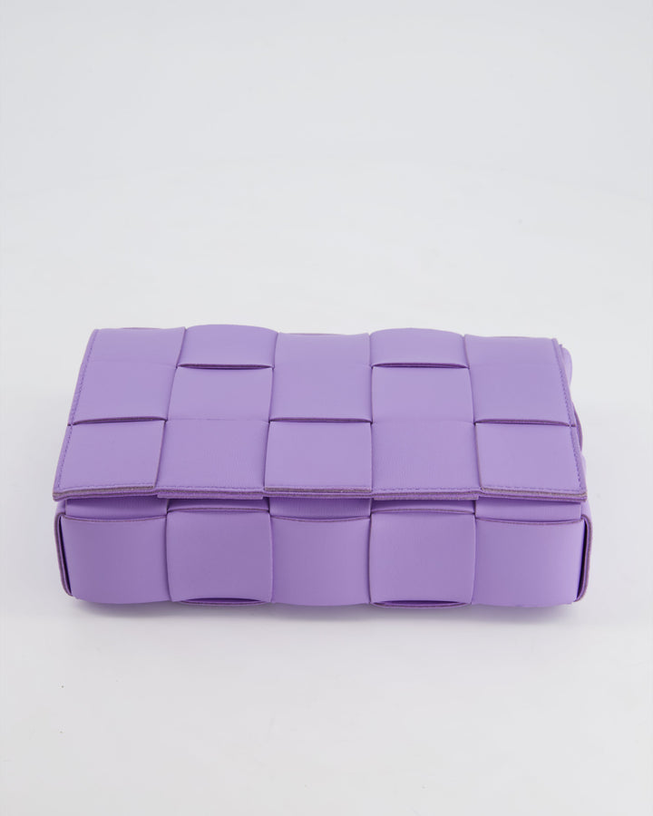 *RARE COLOUR* Top Quality Bottega Veneta Lilac Small Cassette Intrecciato Cross-Body Bag RRP £1,970