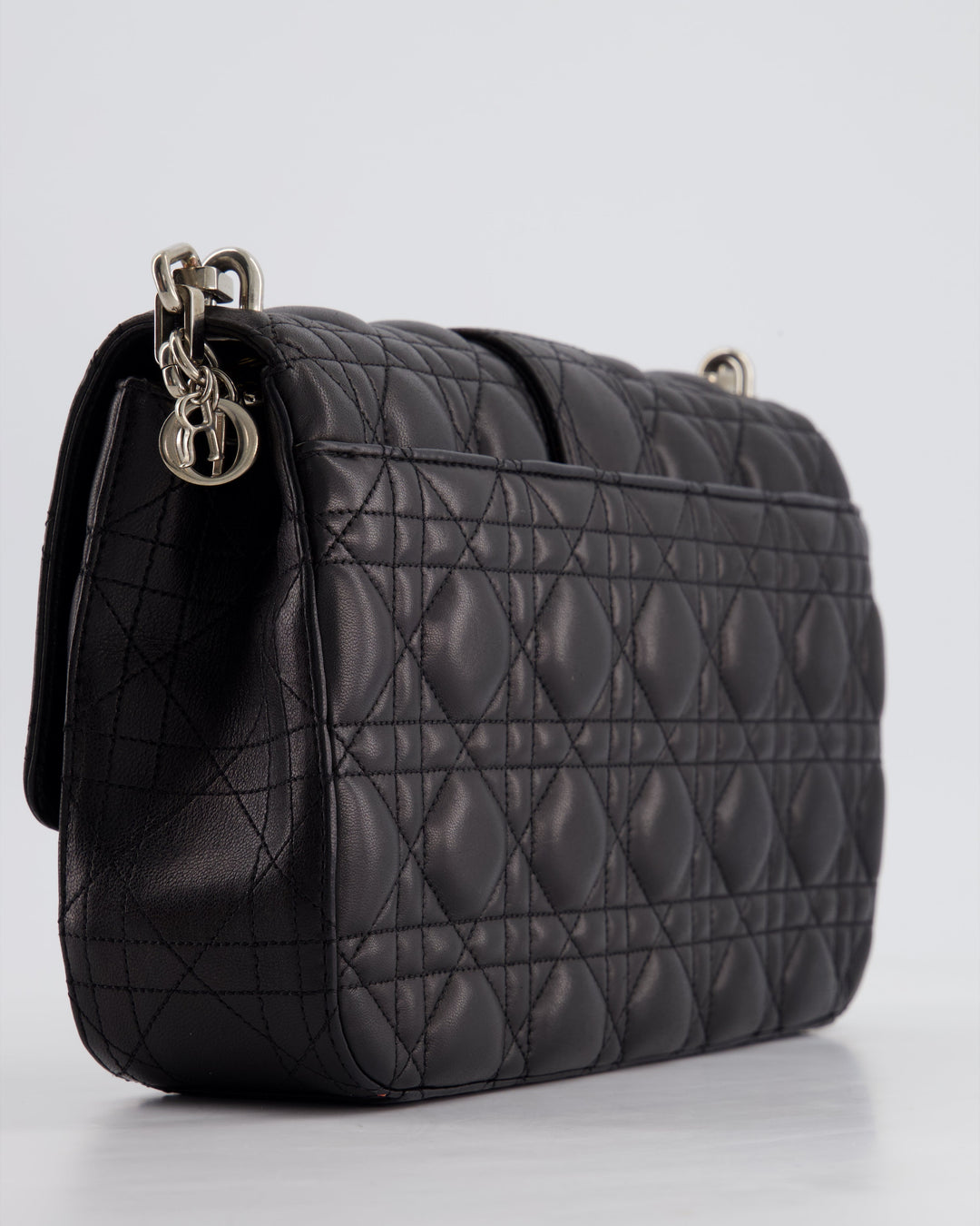 Christian Top quality Dior Black Cannage Miss Top quality Dior Leather Bag With Silver Hardware