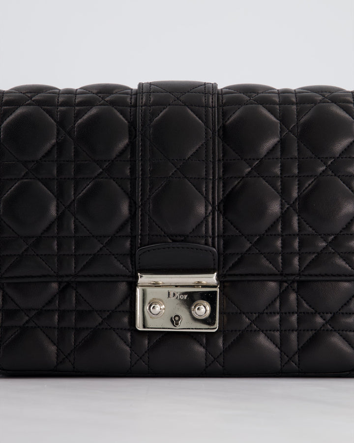 Christian Top quality Dior Black Cannage Miss Top quality Dior Leather Bag With Silver Hardware