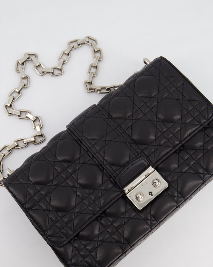 Christian Top quality Dior Black Cannage Miss Top quality Dior Leather Bag With Silver Hardware