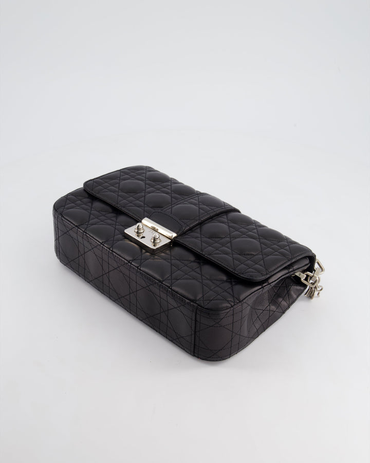 Christian Top quality Dior Black Cannage Miss Top quality Dior Leather Bag With Silver Hardware