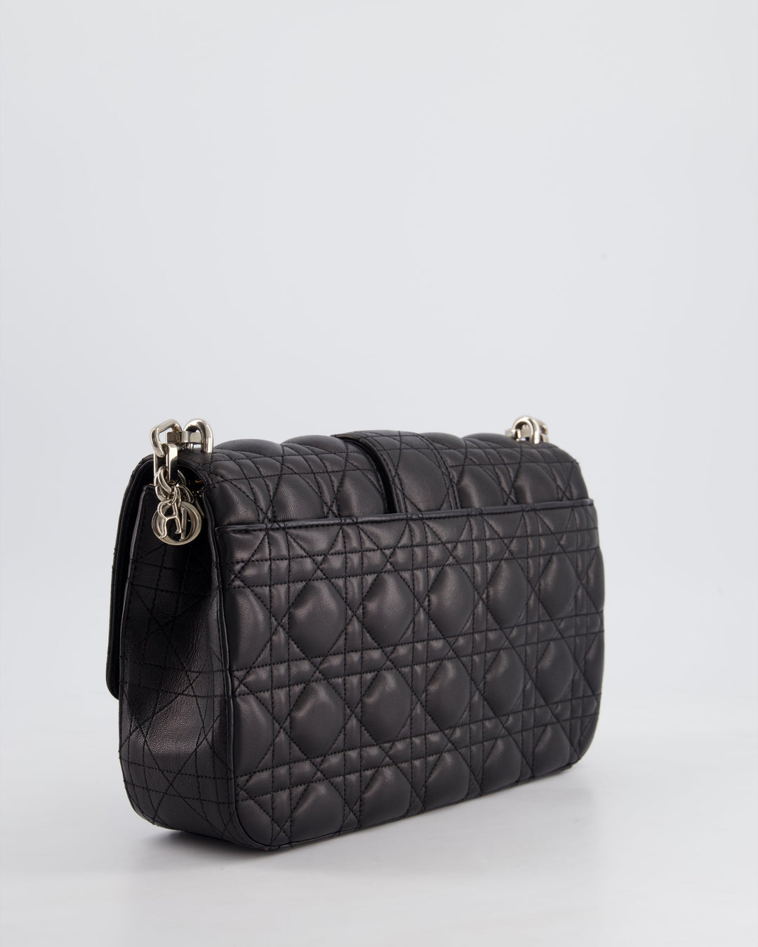 Christian Top quality Dior Black Cannage Miss Top quality Dior Leather Bag With Silver Hardware