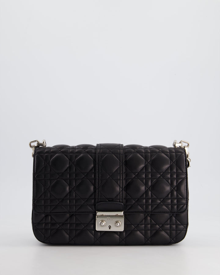 Christian Top quality Dior Black Cannage Miss Top quality Dior Leather Bag With Silver Hardware